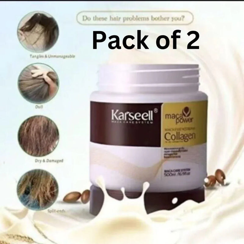 🤩Karseell Maca Power Collagen Hair Mask 100ml[BUY 1 GET 1 FREE]🤩🪔  Flat 50%+ OFF