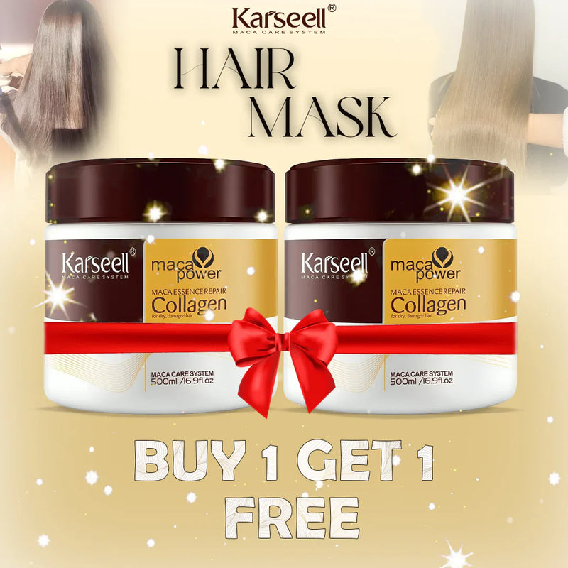 🤩Karseell Maca Power Collagen Hair Mask 100ml[BUY 1 GET 1 FREE]🤩🪔  Flat 50%+ OFF