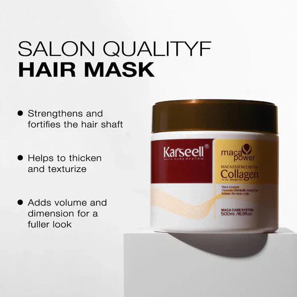 🤩Karseell Maca Power Collagen Hair Mask 100ml[BUY 1 GET 1 FREE]🤩🪔  Flat 50%+ OFF